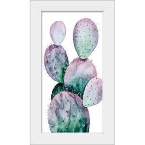 imageThe Novogratz Midnight Cactus II White Framed Art Print 13quotx23quotx1quotWhite Frame