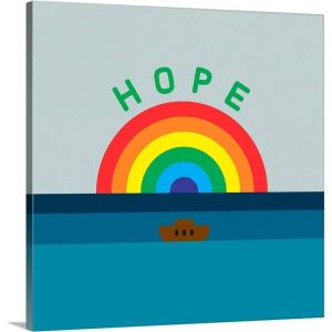imageThe Novogratz Novogratz Values  Hope Canvas Wall Art Print 12quotx12quotx125quot24L x 24W