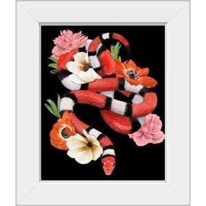 imageThe Novogratz Red Sweet Serpent I White Framed Art Print 15quotx18quotx1quotWhite Frame
