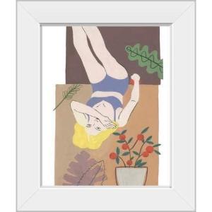 imageThe Novogratz Sunbathing in Tropics II White Framed Art Print 15quotx18quotx1quotWhite Frame