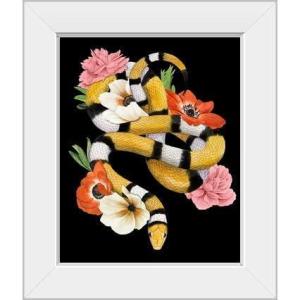 imageThe Novogratz Yellow Sweet Serpent I White Framed Art Print 15quotx18quotx1quotWhite Frame