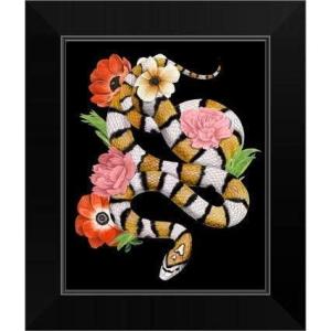 imageThe Novogratz Yellow Sweet Serpent II White Framed Art Print 15quotx18quotx1quotBlack Frame