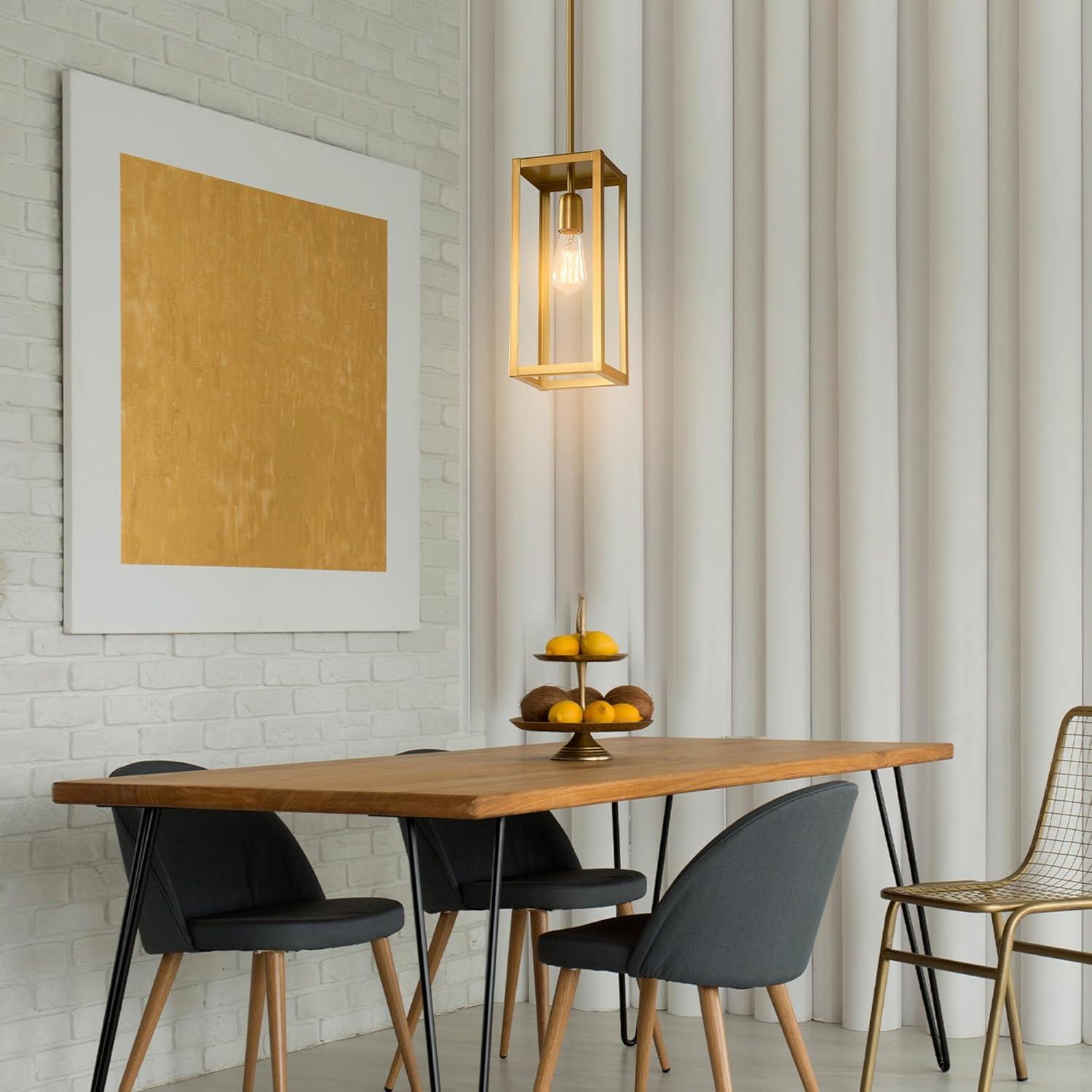 imageGLOBE Electric 60614 1Light Pendant Light Glossy Black Faux Ceramic Socket Designer Black Cloth Hanging Cord E26 Base Socket Kitchen Island Caf Decorative Ceiling Hanging Light FixtureMatte Brass