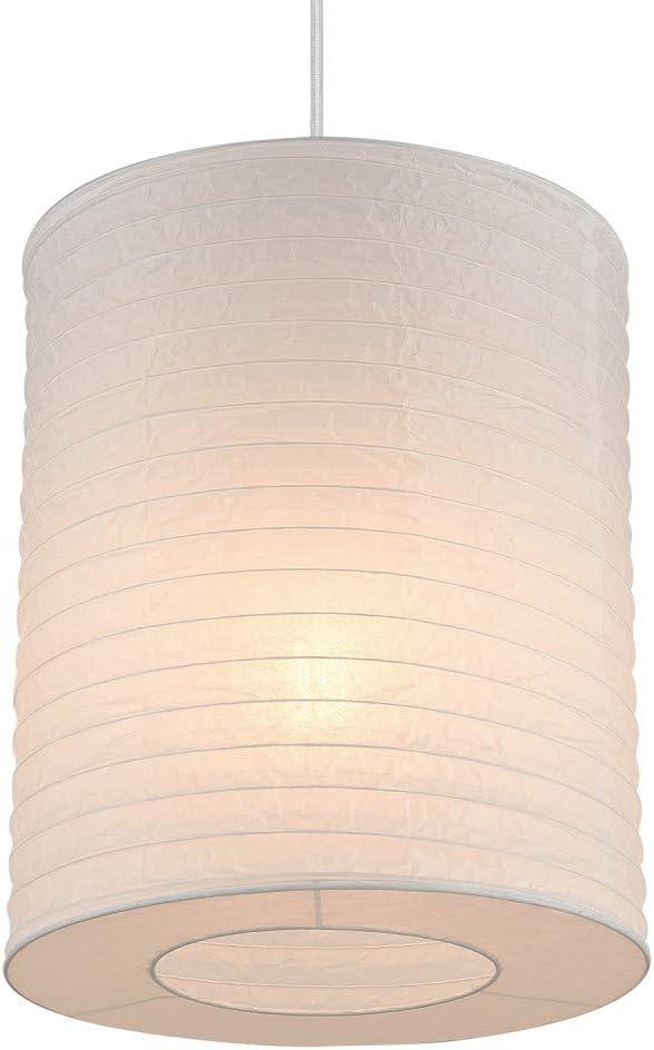 imageGlobe Electric 60764 Novogratz x Globe Pendant White Lantern Bulb Not Included