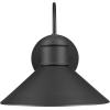 imageGLOBE Electric 44388 11quot OutdoorIndoor Wall Sconce Matte White Finish BarnyardStyle Shade Weather Resistant Modern Farmhouse Exterior LightBlack  Sebastien