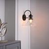 imageGLOBE Electric 44388 11quot OutdoorIndoor Wall Sconce Matte White Finish BarnyardStyle Shade Weather Resistant Modern Farmhouse Exterior LightBlack  Torrent