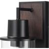imageGLOBE Electric 44388 11quot OutdoorIndoor Wall Sconce Matte White Finish BarnyardStyle Shade Weather Resistant Modern Farmhouse Exterior LightMatte Black Vanessa