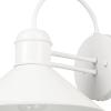 imageGLOBE Electric 44388 11quot OutdoorIndoor Wall Sconce Matte White Finish BarnyardStyle Shade Weather Resistant Modern Farmhouse Exterior LightWhite  Maxwell