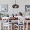 imageGLOBE Electric 44761 1Light Outdoor Plugin Pendant Light Plastic Rattan Shade Frosted Inner Shade Bronze Hanging Cord and Chain Kitchen Island Cafe Ceiling Hanging Light Bulb Not IncludedMaren