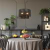 imageGLOBE Electric 44761 1Light Outdoor Plugin Pendant Light Plastic Rattan Shade Frosted Inner Shade Bronze Hanging Cord and Chain Kitchen Island Cafe Ceiling Hanging Light Bulb Not IncludedLulu