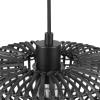 imageGLOBE Electric 44761 1Light Outdoor Plugin Pendant Light Plastic Rattan Shade Frosted Inner Shade Bronze Hanging Cord and Chain Kitchen Island Cafe Ceiling Hanging Light Bulb Not IncludedMaren