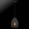 imageGLOBE Electric 44761 1Light Outdoor Plugin Pendant Light Plastic Rattan Shade Frosted Inner Shade Bronze Hanging Cord and Chain Kitchen Island Cafe Ceiling Hanging Light Bulb Not IncludedKora