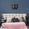 imageGLOBE Electric 44761 1Light Outdoor Plugin Pendant Light Plastic Rattan Shade Frosted Inner Shade Bronze Hanging Cord and Chain Kitchen Island Cafe Ceiling Hanging Light Bulb Not IncludedLulu