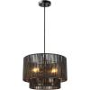 imageGLOBE Electric 44761 1Light Outdoor Plugin Pendant Light Plastic Rattan Shade Frosted Inner Shade Bronze Hanging Cord and Chain Kitchen Island Cafe Ceiling Hanging Light Bulb Not IncludedLulu