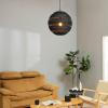 imageGLOBE Electric 44761 1Light Outdoor Plugin Pendant Light Plastic Rattan Shade Frosted Inner Shade Bronze Hanging Cord and Chain Kitchen Island Cafe Ceiling Hanging Light Bulb Not IncludedBeth