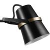 imageGLOBE Electric 51345 1Light Plugin or Hardwire Swing Arm Wall Sconce Matte Black Brass Accents 6ft Black Woven Fabric Cord Flat Plug Rotary OnOff Switch Wall Lighting Bulb Not IncludedMatte Black  Brass