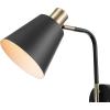 imageGLOBE Electric 51374 Cleo 1Light Plugin or Hardwire Wall Sconce Matte Antique Brass Accents Black Cloth Cord 1444Antique Brass  Cleo