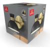 imageGLOBE Electric 51374 Cleo 1Light Plugin or Hardwire Wall Sconce Matte Antique Brass Accents Black Cloth Cord 1444Brass  Matte Black