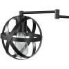 imageGLOBE Electric 51374 Cleo 1Light Plugin or Hardwire Wall Sconce Matte Antique Brass Accents Black Cloth Cord 1444Dark Bronze  Tatum