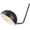imageGLOBE Electric 51374 Cleo 1Light Plugin or Hardwire Wall Sconce Matte Antique Brass Accents Black Cloth Cord 1444Matte Black  Addison