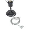 imageGLOBE Electric 51374 Cleo 1Light Plugin or Hardwire Wall Sconce Matte Antique Brass Accents Black Cloth Cord 1444Matte Black  Verdun