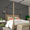 imageGLOBE Electric 51488 1Light Plugin or Hardwire Wall Sconce Matte Black 6ft Black Fabric Covered Cord Inline OnOff Rocker Switch Wall Lights for Bedroom Bulb Not Included