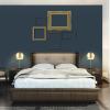 imageGLOBE Electric 51577 1Light Plugin or Hardwire Wall Sconce Matte Brass White Fabric Cord inLine OnOff Rocker Switch Kitchen Reading Essentials Bedroom Bedside Lamp LightingBrass  Willow