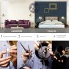 imageGLOBE Electric 51577 1Light Plugin or Hardwire Wall Sconce Matte Brass White Fabric Cord inLine OnOff Rocker Switch Kitchen Reading Essentials Bedroom Bedside Lamp LightingBrass  Willow
