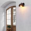 imageGLOBE Electric 51577 1Light Plugin or Hardwire Wall Sconce Matte Brass White Fabric Cord inLine OnOff Rocker Switch Kitchen Reading Essentials Bedroom Bedside Lamp LightingMatte Black  Holly