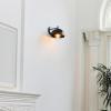 imageGLOBE Electric 51577 1Light Plugin or Hardwire Wall Sconce Matte Brass White Fabric Cord inLine OnOff Rocker Switch Kitchen Reading Essentials Bedroom Bedside Lamp LightingMatte Black  Holly