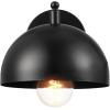 imageGLOBE Electric 51577 1Light Plugin or Hardwire Wall Sconce Matte Brass White Fabric Cord inLine OnOff Rocker Switch Kitchen Reading Essentials Bedroom Bedside Lamp LightingMatte Black  Holly