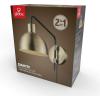 imageGLOBE Electric 51577 1Light Plugin or Hardwire Wall Sconce Matte Brass White Fabric Cord inLine OnOff Rocker Switch Kitchen Reading Essentials Bedroom Bedside Lamp LightingBrass  Dimitri