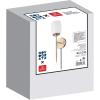 imageGLOBE Electric 51635 1Light Plugin or Hardwire Wall Sconce Soft Matte Brass Opal Glass Shade Lights for Bedroom Kitchen Sconces Lighting Living Room Bulb Not Included Mounted Bedside Lamp
