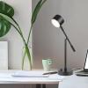 imageGLOBE Electric 52889 West 15quot LED Integrated Desk Lamp Matte Brass 200 Lumens Dimmer Rotary SwitchMatte Black  Aristocrat