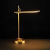 imageGLOBE Electric 52889 West 15quot LED Integrated Desk Lamp Matte Brass 200 Lumens Dimmer Rotary SwitchMatte Brass  West