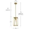 imageGLOBE Electric 60614 1Light Pendant Light Glossy Black Faux Ceramic Socket Designer Black Cloth Hanging Cord E26 Base Socket Kitchen Island Caf Decorative Ceiling Hanging Light FixtureMatte Brass