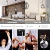 imageGLOBE Electric 60614 1Light Pendant Light Glossy Black Faux Ceramic Socket Designer Black Cloth Hanging Cord E26 Base Socket Kitchen Island Caf Decorative Ceiling Hanging Light FixtureDark Bronze