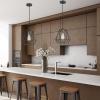 imageGLOBE Electric 60614 1Light Pendant Light Glossy Black Faux Ceramic Socket Designer Black Cloth Hanging Cord E26 Base Socket Kitchen Island Caf Decorative Ceiling Hanging Light FixtureDark Bronze
