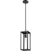imageGLOBE Electric 60614 1Light Pendant Light Glossy Black Faux Ceramic Socket Designer Black Cloth Hanging Cord E26 Base Socket Kitchen Island Caf Decorative Ceiling Hanging Light FixtureMatte Black