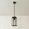 imageGLOBE Electric 60614 1Light Pendant Light Glossy Black Faux Ceramic Socket Designer Black Cloth Hanging Cord E26 Base Socket Kitchen Island Caf Decorative Ceiling Hanging Light FixtureMatte Black
