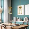 imageGLOBE Electric 60614 1Light Pendant Light Glossy Black Faux Ceramic Socket Designer Black Cloth Hanging Cord E26 Base Socket Kitchen Island Caf Decorative Ceiling Hanging Light FixtureMatte Brass