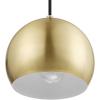 imageGLOBE Electric 60617 Maya 1Light Pendant Light Matte Brass Black Woven Fabric Hanging Cord Bulb Not Included