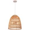 imageGLOBE Electric 61090 Rio 1Light Pendant Light Light Twine Shade White Socket White Cloth Hanging CordGalen