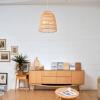 imageGLOBE Electric 61090 Rio 1Light Pendant Light Light Twine Shade White Socket White Cloth Hanging CordGalen