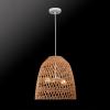 imageGLOBE Electric 61090 Rio 1Light Pendant Light Light Twine Shade White Socket White Cloth Hanging CordGalen