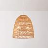 imageGLOBE Electric 61090 Rio 1Light Pendant Light Light Twine Shade White Socket White Cloth Hanging CordGalen