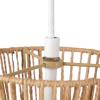 imageGLOBE Electric 61090 Rio 1Light Pendant Light Light Twine Shade White Socket White Cloth Hanging CordGrace