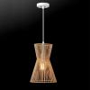 imageGLOBE Electric 61090 Rio 1Light Pendant Light Light Twine Shade White Socket White Cloth Hanging CordGrace