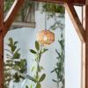 imageGLOBE Electric 61090 Rio 1Light Pendant Light Light Twine Shade White Socket White Cloth Hanging CordLotus