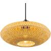imageGLOBE Electric 61090 Rio 1Light Pendant Light Light Twine Shade White Socket White Cloth Hanging CordMillie